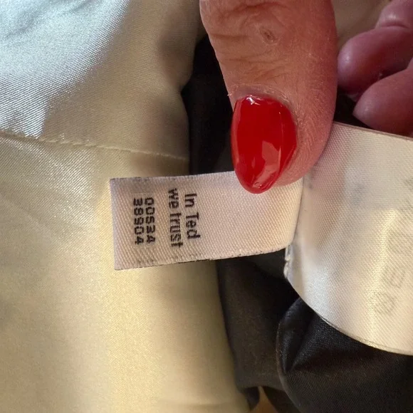 Ted Baker London Jumpsuit Wide Leg cross back lyda Ivory Black - Picture 9 of 9